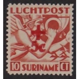 NVPH - LP  23, Luchtpost zegel (Suriname), Uitgegeven in het jaar:  1942, Ongebruikt (MH)