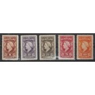 NVPH -   239-243, Postzegels (Suriname), Uitgegeven in het jaar:  1945, Postfris (MNH)