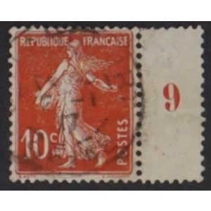 France - Mi.  117 - Timbré avec Bord de feuille