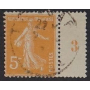 Frankrijk - Mi.  140 met Velrand - Gestempeld