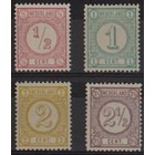 NVPH -    30a-33a, Timbres (Pays-Bas), Émis de l'année:  1894, Neuf sans Charnière (MNH) - Défaut de planche 32a-PM3  - Attestation