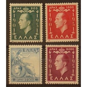 Griechenland - Mi.  592-595  -**-