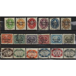 Empire Allemand - Mi.  D.34-D.51  -o-