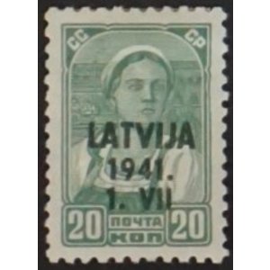 Latvia - Mi.  D.B.4  -*-