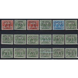 NVPH -   356-373, Briefmarken (Niederlande), Ausgegeben im Jahr:  1940, Postfrisch (MNH)