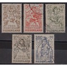 NVPH -   544-548, Postage stamps (Netherlands), Issued in the year:  1949, Used (U) -