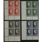 NVPH -   637-640, Briefmarken (Niederlande), Ausgegeben im Jahr:  1953, Postfrisch (MNH) - Eckblock
