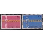 NVPH -   990-991, Briefmarken (Niederlande), Ausgegeben im Jahr:  1971, Postfrisch (MNH)