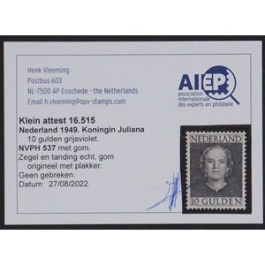 NVPH:  537 - Nederland - Postzegel