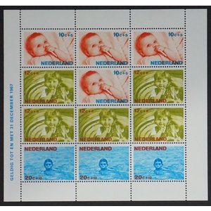 NVPH -   875, Block (Netherlands), Issued in the year:  1966, Used (U)