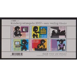 NVPH -  2527, Block (Netherlands), Issued in the year:  2007, Mint Not Hinghed (MNH)