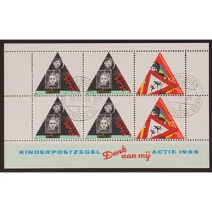 NVPH -  1344, Block (Netherlands), Issued in the year:  1985, Used (U)