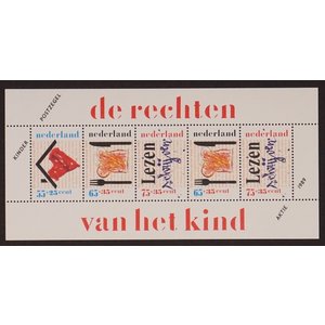 NVPH -  1438, Block (Netherlands), Issued in the year:  1989, Mint Not Hinghed (MNH)