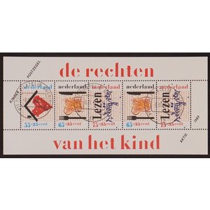 NVPH -  1438, Blok (Nederland), Uitgegeven in het jaar:  1989, Gestempeld (U)