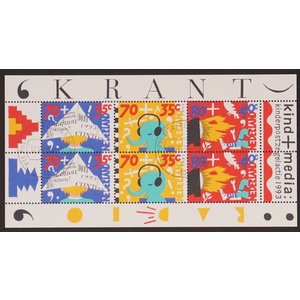 NVPH -  1578, Block (Niederlande), Ausgegeben im Jahr:  1993, Gestempelt (U)