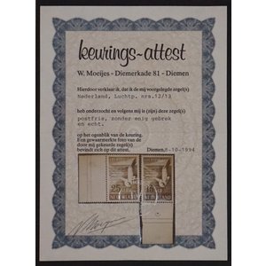 Nederland NVPH.  LP12-LP13  -**-, met certificaat.