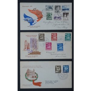 Collection FDC Netherlands in 5 Davo albums, 1950 till 2013