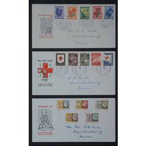 Collection FDC Netherlands in 5 Davo albums, 1950 till 2013