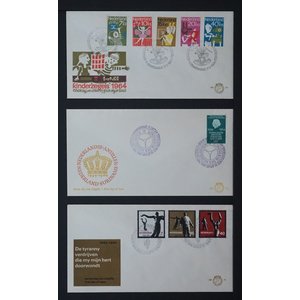 Collection FDC Netherlands in 5 Davo albums, 1959 till 2010