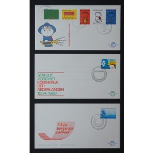 Sammlung FDC Niederlande in 5 Davo-Alben, 1959 bis 2009