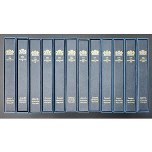 Sammlung P.Z.M. Niederlande in 12 Davo Cristal alben, 198 2 bis 2001
