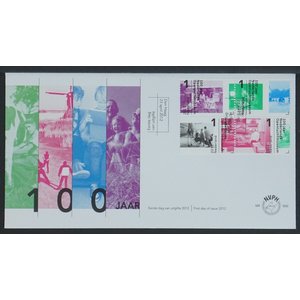 NVPH - , Couverture Premier Jour (Pays-Bas), Émis de l'année:  2012, Vierge (UA) - Lot de 2 pièces - Rabat ouvert (OF)