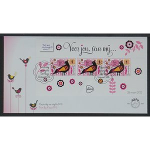 NVPH - E  649, First Day Cover, Issued in the year:  2012, Blank (UA) - Block  - Open flap (OF)