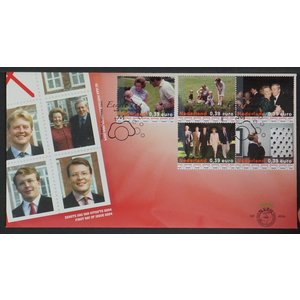 NVPH - E  493a-c, First Day Cover (Netherlands), Issued in the year:  2003, Blank (UA) - 5-piece set - Open flap (OF)