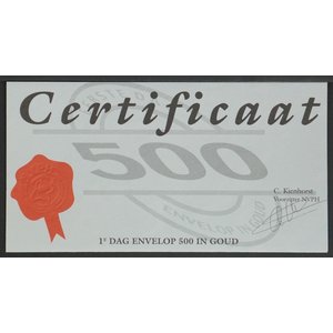 NVPH - E  500, First Day Cover, Issued in the year:  2004, Blank (UA) - Open flap (OF)