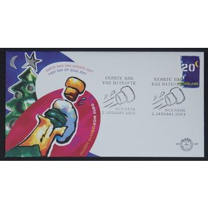 NVPH - E  429, First Day Cover (Netherlands), Issued in the year:  2001, Blank (UA) - Open flap (OF)