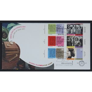 NVPH - , First Day Cover (Netherlands), Issued in the year:  2001, Blank (UA) - 2-piece set - Open flap (OF)