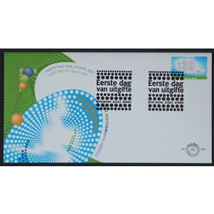 NVPH - E  438, Eerste Dag envelop, Uitgegeven in het jaar:  2001, Blanco (UA) -