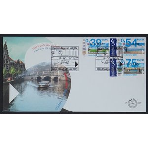 NVPH - E  441, First Day Cover, Issued in the year:  2001, Blank (UA) - Open flap (OF)