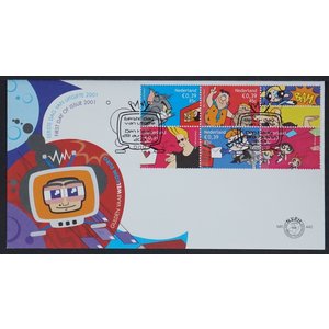 NVPH - E  442, First Day Cover (Netherlands), Issued in the year:  2001, Blank (UA) - Open flap (OF)