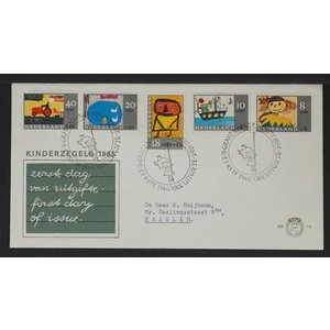 NVPH - , First Day Cover (Netherlands), Issued in the year:  1965, Blank (UA) - Open flap (OF)