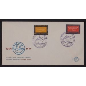 NVPH - E   78, First Day Cover (Netherlands), Issued in the year:  1966, Blank (UA) - Open flap (OF)