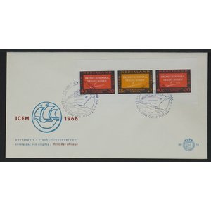NVPH - , First Day Cover (Netherlands), Issued in the year:  1966, Blank (UA) - Open flap (OF)