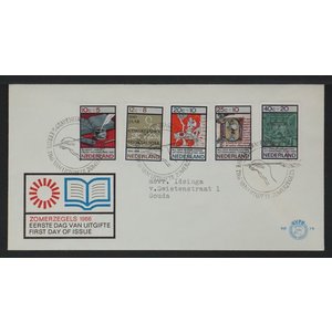 NVPH - E   79, First Day Cover (Netherlands), Issued in the year:  1966, Blank (UA) - Open flap (OF)