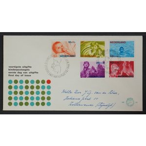 NVPH - E   81, Couverture Premier Jour (Pays-Bas), Émis de l'année:  1966, Vierge (UA) - Rabat ouvert (OF)