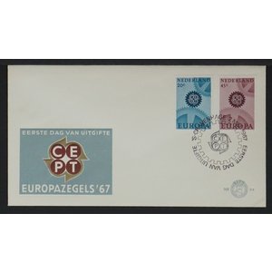 NVPH - E   84, First Day Cover (Netherlands), Issued in the year:  1967, Blank (UA) - Open flap (OF)