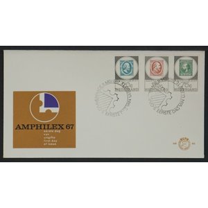 NVPH - E   85, First Day Cover (Netherlands), Issued in the year:  1967, Blank (UA) - Open flap (OF)