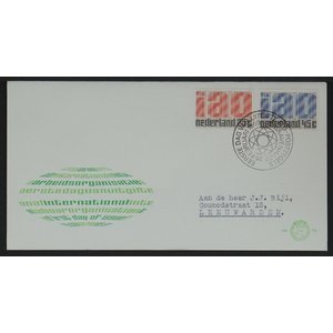 NVPH - E   94, First Day Cover (Netherlands), Issued in the year:  1969, Blank (UA) - Open flap (OF)