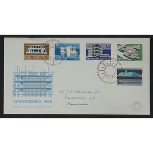 NVPH - E   95, Couverture Premier Jour (Pays-Bas), Émis de l'année:  1969, Vierge (UA) - Rabat ouvert (OF)