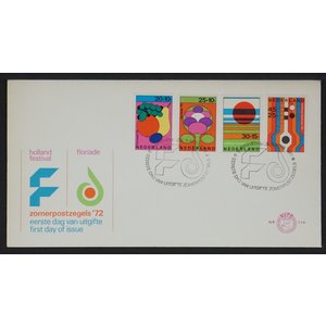 NVPH - E  116, First Day Cover, Issued in the year:  1972, Blank (UA) - Open flap (OF)