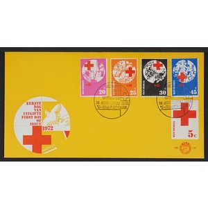 NVPH - E  121, Couvertures Premier Jour, Émis de l'année:  1972, Vierge (UA) - Rabat ouvert (OF)