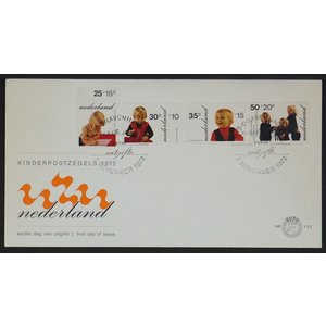 NVPH - E  122, First Day Cover, Issued in the year:  1972, Blank (UA) - Open flap (OF)