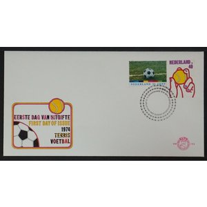 NVPH - E  132, First Day Cover (Netherlands), Issued in the year:  1974, Blank (UA) - Open flap (OF)