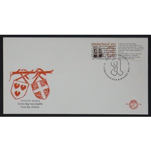 NVPH - E  156, First Day Cover (Netherlands), Issued in the year:  1977, Blank (UA) - Open flap (OF)