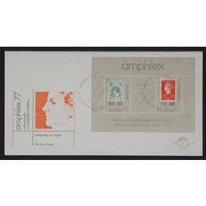 NVPH - E  159, First Day Cover (Netherlands), Issued in the year:  1977, Blank (UA) - Open flap (OF)