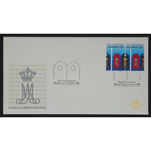 NVPH - E  168, First Day Cover, Issued in the year:  1978, Blank (UA) - Alternative version  - Pair  - Open flap (OF)